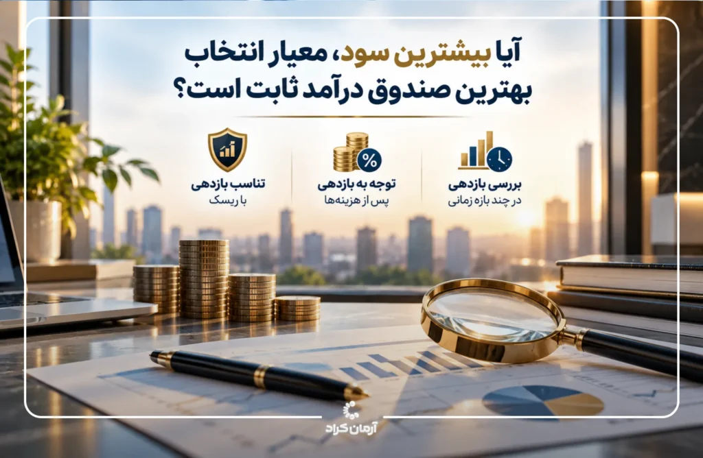 بیشترین سود صندوق درامد ثابت